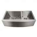 ZLINE 36" Farmhouse Series Double Bowl Apron Sink (SA60D) - Rustic Kitchen & Bath - Sinks - ZLINE Kitchen and Bath