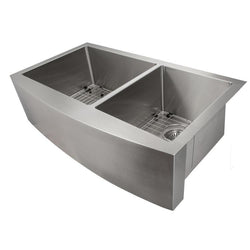 ZLINE 36" Farmhouse Series Double Bowl Apron Sink (SA60D) - Rustic Kitchen & Bath - Sinks - ZLINE Kitchen and Bath