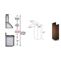 ZLINE Kitchen and Bath, ZLINE 61" Wooden Chimney Extension for Ceilings up to 12.5 ft. (329WH-E), 329WH-E,