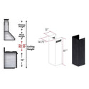 ZLINE Kitchen and Bath, ZLINE 61" Wooden Chimney Extension for Ceilings up to 12.5 ft. (349DD-E), 349DD-E,