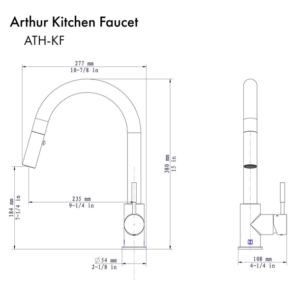 ZLINE Arthur Kitchen Faucet (ATH-KF) - Rustic Kitchen & Bath - Faucet - ZLINE Kitchen and Bath