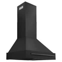 ZLINE Black Stainless Steel Range Hood with Black Stainless Steel Handle and Size Options(BS655-BS)