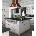 ZLINE 30 in. Designer Series Copper Island Mount Range Hood with Satin Stainless Steel Trim (655i-CSSSS-30)