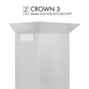 ZLINE Crown Molding #3 For Wall Range Hood (CM3-455/476/477/667/697) - Rustic Kitchen & Bath - Range Hood Accessories - ZLINE Kitchen and Bath