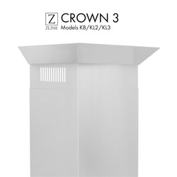 ZLINE Crown Molding #3 For Wall Range Hood (CM3-KB/KL2/KL3) - Rustic Kitchen & Bath - Range Hood Accessories - ZLINE Kitchen and Bath