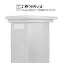 ZLINE Crown Molding #4 For Wall Range Hood (CM4-587/597/KE/KECOM-30/KZ) - Rustic Kitchen & Bath - Range Hood Accessories - ZLINE Kitchen and Bath