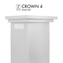 ZLINE Crown Molding #4 For Wall Range Hood (CM4-687) - Rustic Kitchen & Bath - Range Hood Accessories - ZLINE Kitchen and Bath