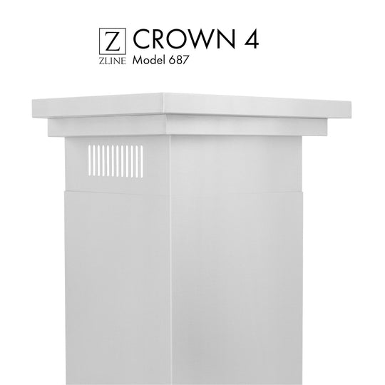 ZLINE Crown Molding Profile 4 for Wall Mount Range Hood (CM4-687)