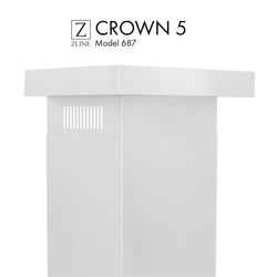 ZLINE Crown Molding #5 For Wall Range Hood (CM5-687) - Rustic Kitchen & Bath - Range Hood Accessories - ZLINE Kitchen and Bath