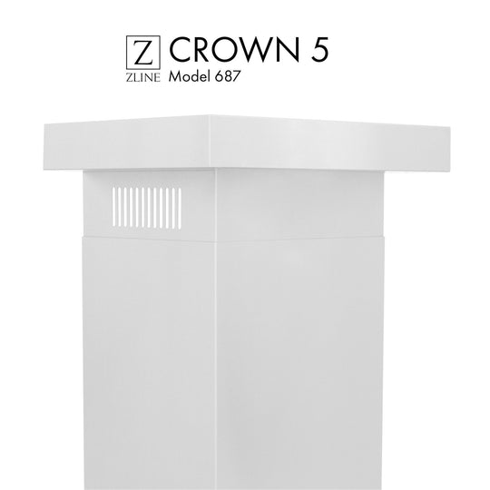 ZLINE Crown Molding Profile 5 for Wall Mount Range Hood (CM5-687)