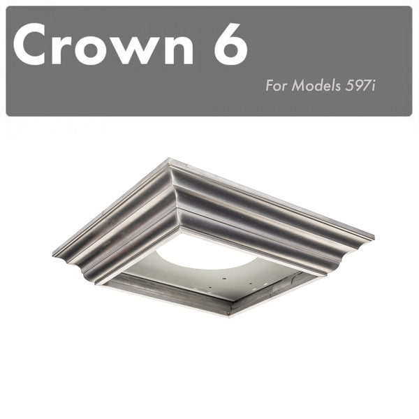 ZLINE Crown Molding #6 For Island Range Hood (CM6-597i) - Rustic Kitchen & Bath - Crown - ZLINE Kitchen and Bath