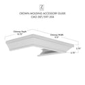 ZLINE Crown Molding Profile 2 for Wall Mount Range Hood (CM2-587/597-304) - Rustic Kitchen & Bath - Crown Molding - ZLINE Kitchen and Bath