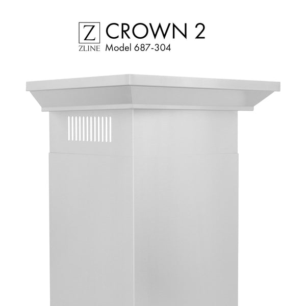 ZLINE Crown Molding Profile 2 for Wall Mount Range Hood (CM2-687-304) - Rustic Kitchen & Bath - Crown Molding - ZLINE Kitchen and Bath