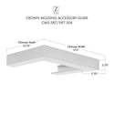 ZLINE Crown Molding Profile 5 for Wall Mount Range Hood (CM5-687-304) - Rustic Kitchen & Bath - Crown Molding - ZLINE Kitchen and Bath