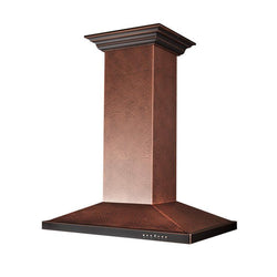 ZLINE Kitchen and Bath, ZLINE Designer Series Hand Hammered Copper Island Mount Range Hood (8GL2Hi), 8GL2Hi-30,