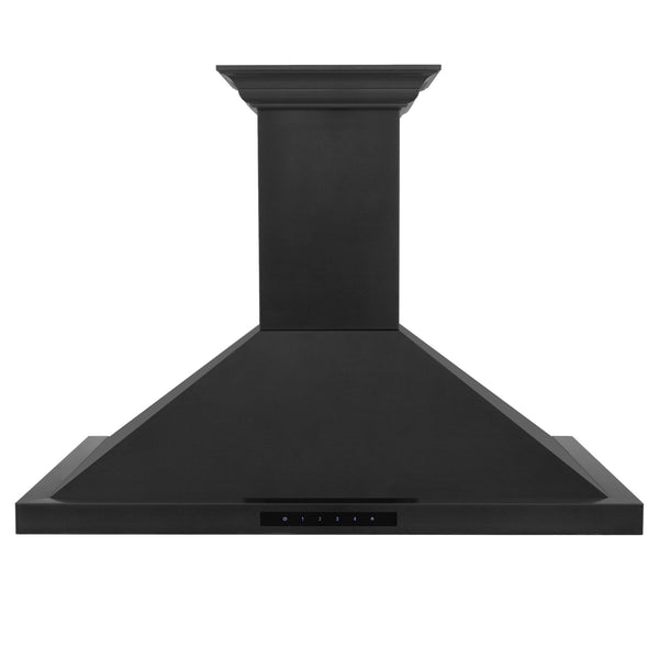 ZLINE Ducted Vent Wall Mount Range Hood in Black Stainless Steel with Built-in CrownSoundª Bluetooth Speakers (BSKBNCRN-BT) - Rustic Kitchen & Bath - Range Hood Accessories - ZLINE Kitchen and Bath