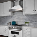ZLINE Kitchen and Bath, ZLINE DuraSnow Stainless Steel Range Hood With White Matte Shell (8654WM), 8654WM-30,