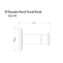 ZLINE El Dorado Towel Hook with color options (ELD-HK) - Rustic Kitchen & Bath - Rustic Kitchen & Bath
