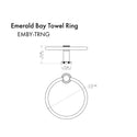 ZLINE Emerald Bay Towel Ring with color options (EMBY-TRNG) - Rustic Kitchen & Bath - Rustic Kitchen & Bath