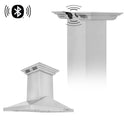 ZLINE Island Mount Range Hood in Stainless Steel with Built-in CrownSoundª Bluetooth Speakers (GL1iCRN-BT) - Rustic Kitchen & Bath - Range Hoods - ZLINE Kitchen and Bath