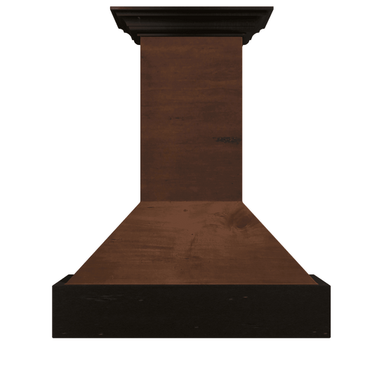 ZLINE Model 9355 Wall Mount Wood Range Hood - Antigua and Walnut (9355AR)