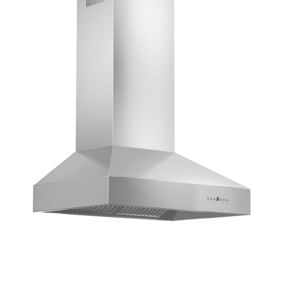 ZLINE Kitchen and Bath, ZLINE Professional Wall Mount Range Hood in Stainless Steel with Crown Molding (667CRN), 667CRN-30,