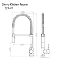 ZLINE Sierra Kitchen Faucet (SRA-KF) - Faucet - ZLINE Kitchen and Bath - ZLINE Sierra Kitchen Faucet Stainless Steel | Rustic Kitchen and Bath