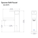 ZLINE Spooner Bath Faucet in Black Matte (SPN-BF-MB) - Rustic Kitchen & Bath - Faucets - ZLINE Kitchen and Bath