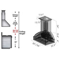 ZLINE Kitchen and Bath, ZLINE Unfinished Wooden Wall Mount Range Hood - Includes Motor (369UF), 369UF-30,