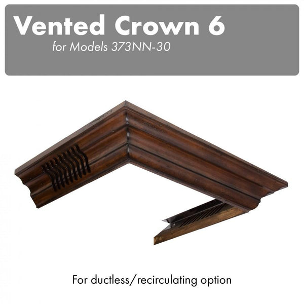 ZLINE Vented Crown Molding Profile 6 For Wall Mount Range Hood (CM6V-300N) - Rustic Kitchen & Bath - Range Hood Accessories - ZLINE Kitchen and Bath