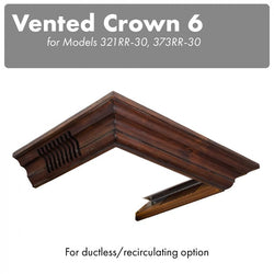ZLINE Vented Crown Molding Profile 6 For Wall Mount Range Hood (CM6V-300R) - Rustic Kitchen & Bath - Range Hood Accessories - ZLINE Kitchen and Bath