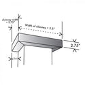ZLINE Vented Crown Molding Profile 6 For Wall Mount Range Hood (CM6V-300W) - Rustic Kitchen & Bath - Range Hood Accessories - ZLINE Kitchen and Bath