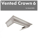 ZLINE Vented Crown Molding Profile 6 for Wall Mount Range Hood in DuraSnow Stainless Steel (CM6V-8KBS) - Rustic Kitchen & Bath - Range Hood Accessories - Rustic Kitchen & Bath