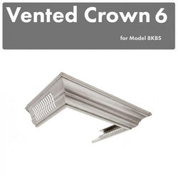 ZLINE Vented Crown Molding Profile 6 for Wall Mount Range Hood in DuraSnow Stainless Steel (CM6V-8KBS) - Rustic Kitchen & Bath - Range Hood Accessories - Rustic Kitchen & Bath