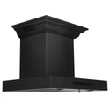 Rustic Kitchen & Bath, ZLINE Wall Mount Range Hood in Black Stainless Steel with Built-in CrownSound Bluetooth Speakers (BSKENCRN-BT), BSKENCRN-BT-24,