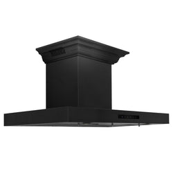 Rustic Kitchen & Bath, ZLINE Wall Mount Range Hood in Black Stainless Steel with Built-in CrownSound Bluetooth Speakers (BSKENCRN-BT), BSKENCRN-BT-36,