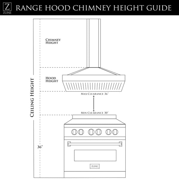 ZLINE Kitchen and Bath, ZLINE Wall Mount Range Hood In Stainless Steel & Glass (KN), KN-30,