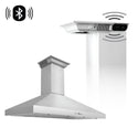 ZLINE Wall Mount Range Hood In Stainless Steel With Built-In CrownSound Bluetooth Speakers (KL3CRN-BT) - Rustic Kitchen & Bath - Ranges Hoods - ZLINE Kitchen and Bath