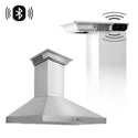 ZLINE Wall Mount Range Hood In Stainless Steel With Built-In CrownSound Bluetooth Speakers (KL3CRN-BT) - Rustic Kitchen & Bath - Ranges Hoods - ZLINE Kitchen and Bath