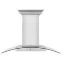 ZLINE Kitchen and Bath, ZLINE Wall Mount Range Hood in Stainless Steel with Built-in CrownSound Bluetooth Speakers, KZCRN-BT-30,