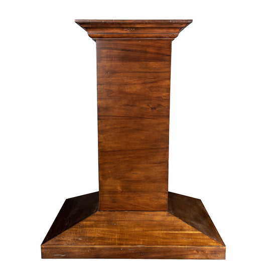 ZLINE Ducted Wooden Island Mount Range Hood in Walnut with Remote Motor (KBiRR-RS-400)