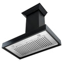 ZLINE Kitchen and Bath, ZLINE Wooden Wall Mount Range Hood in Black - Includes Remote Motor (KBCC), KBCC-RD-30,