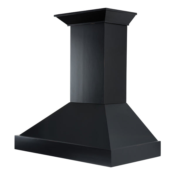 ZLINE Kitchen and Bath, ZLINE Wooden Wall Mount Range Hood in Black - Includes Remote Motor (KBCC), KBCC-RD-30,