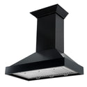ZLINE Kitchen and Bath, ZLINE Wooden Wall Mount Range Hood in Black - Includes Remote Motor (KBCC), KBCC-RD-30,